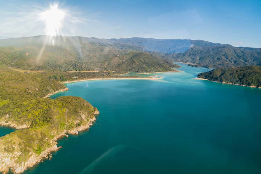 Abel Tasman National Park: Helicopter Flight with landing - The Flight Along Abel Tasman’s Golden Shore