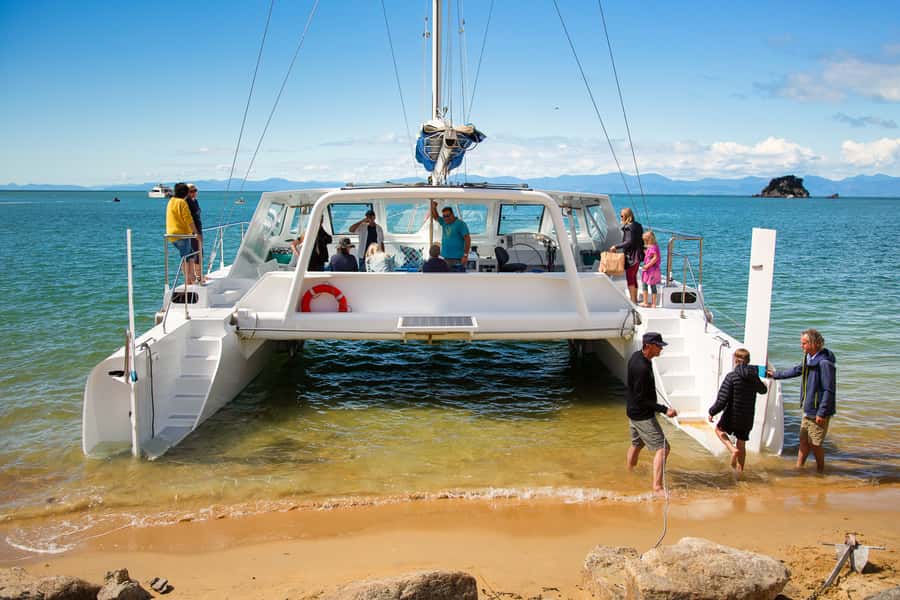 Abel Tasman National Park: Self-Guided Walk & Sailing - Reaching Kaiteriteri and getting back to Marahau