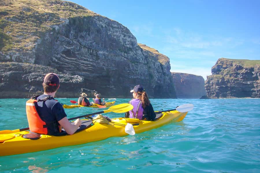 Akaroa: 4WD Safari and Guided Sea-Kayaking Experience - From Akaroa church to the crater rim