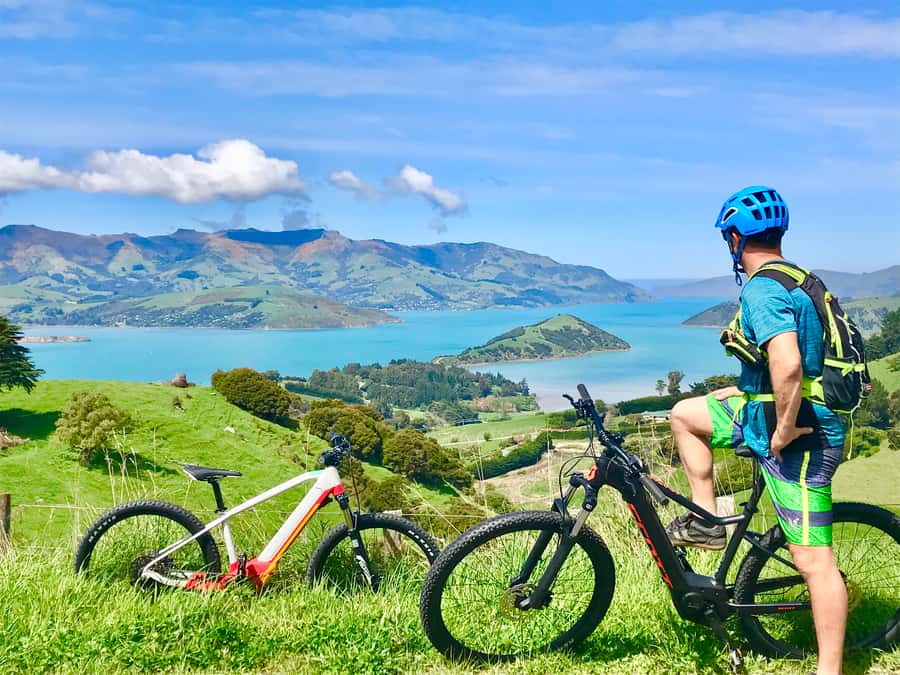 Akaroa: Guided Electric Mountain Bike Tour-Lava Loop - Getting comfortable with the electric bike