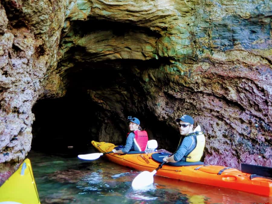 Akaroa: Guided Sunrise Sea Kayaking Tour - Paddling through the marine reserve
