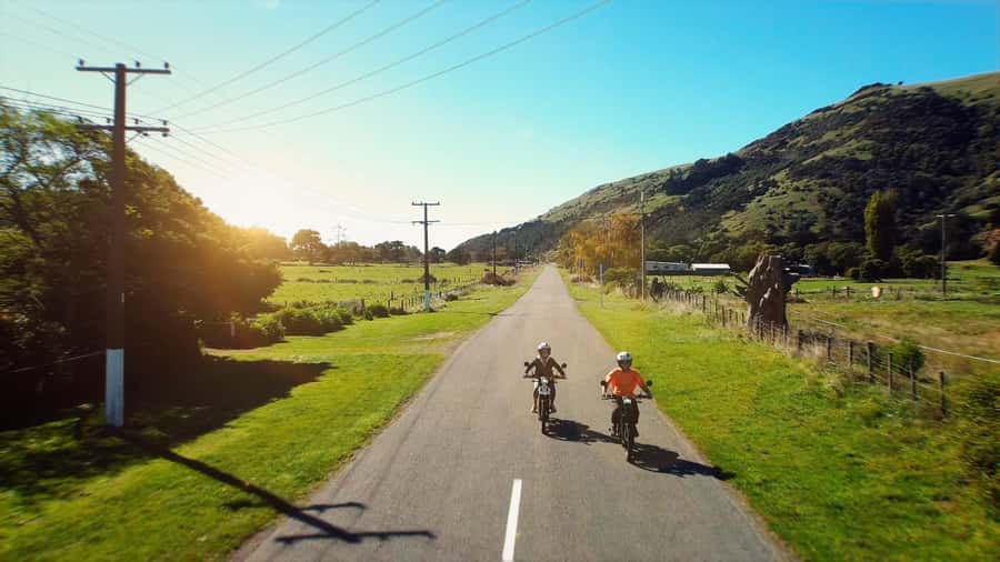 Akaroa: Lonely Beach Trail by E-Scooter. selfguided day out - Hinewai Reserve adds walking to the scooter day