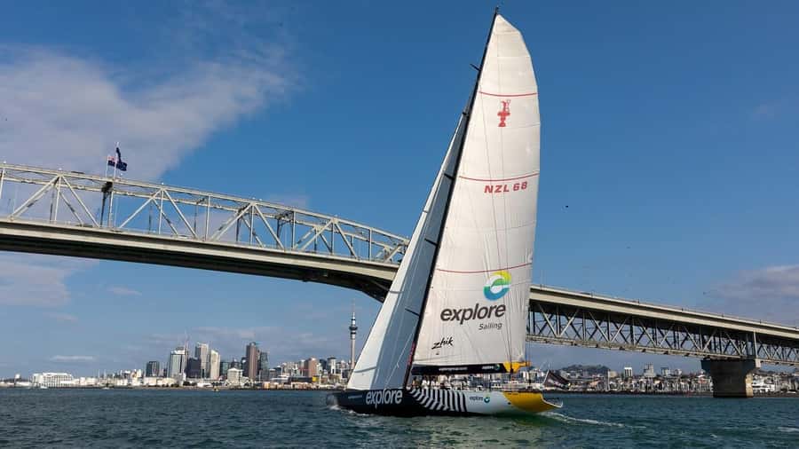 America’s Cup 2-Hour Sailing Experience Waitemata Harbour - The safety briefing and crew introduction