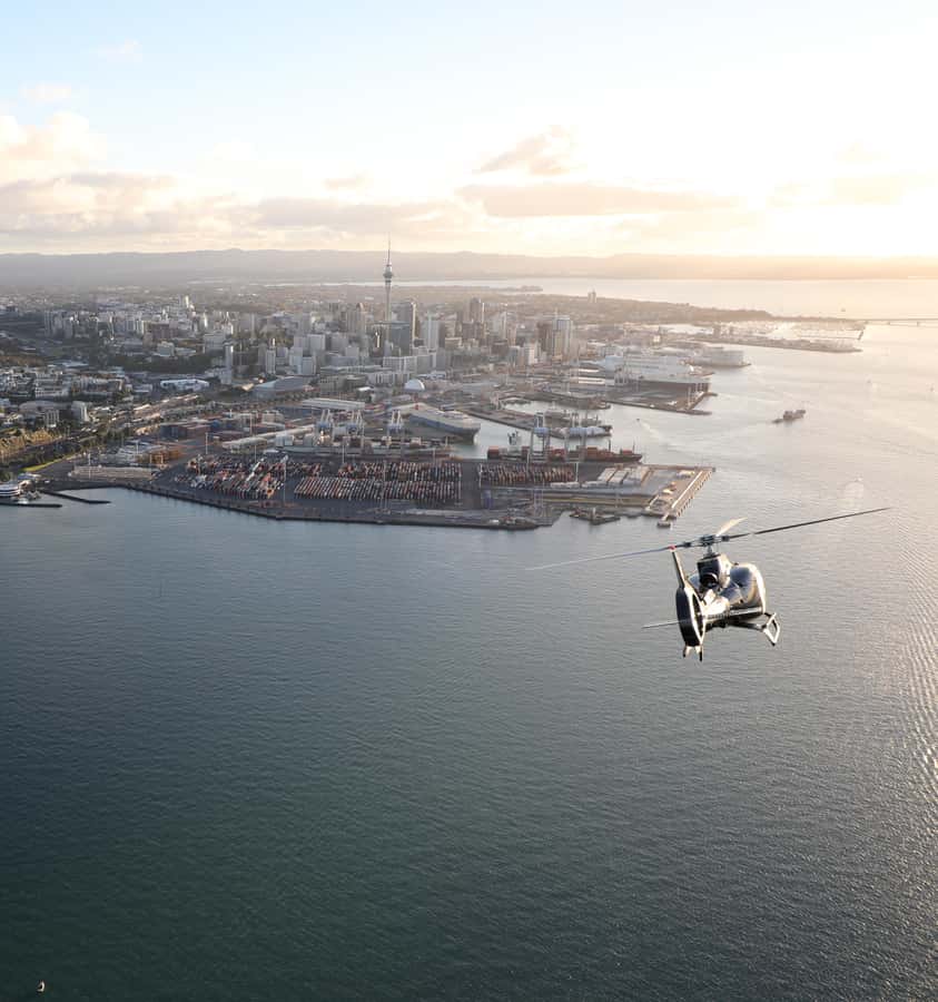 Auckland: 20min Helicopter scenic flight - City & Volcanoes - Setting out from 234 Rosedale Road