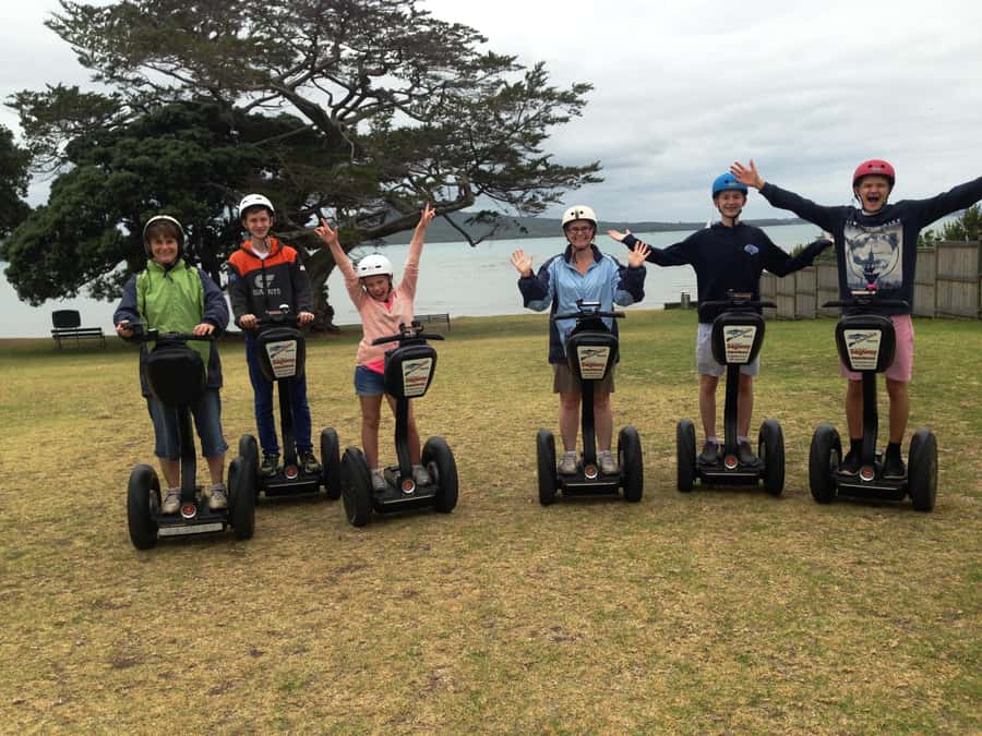 Auckland: Devonport Waterfront Segway - Testing your control on the slalom course