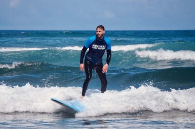Group Surfing Lesson with Muriwai Surf School