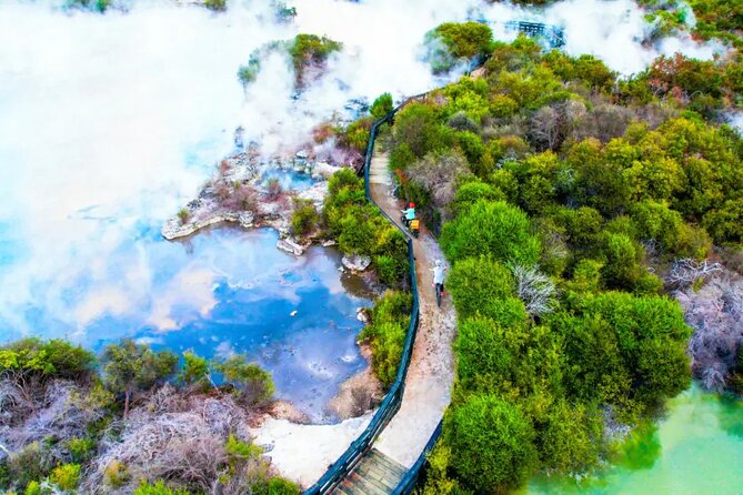 Auckland: Rotorua Te Puia & Maori Village Tour with Haka - Te Puia: geysers, mud pools, and Māori craft