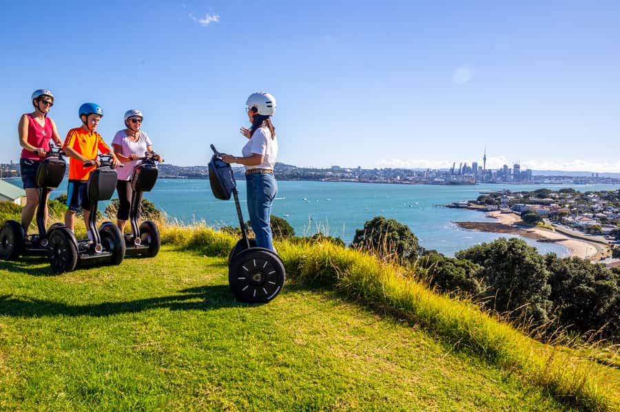 Auckland: Segway to North Head Volcano Summit - Riding past Devonport’s waterfront homes