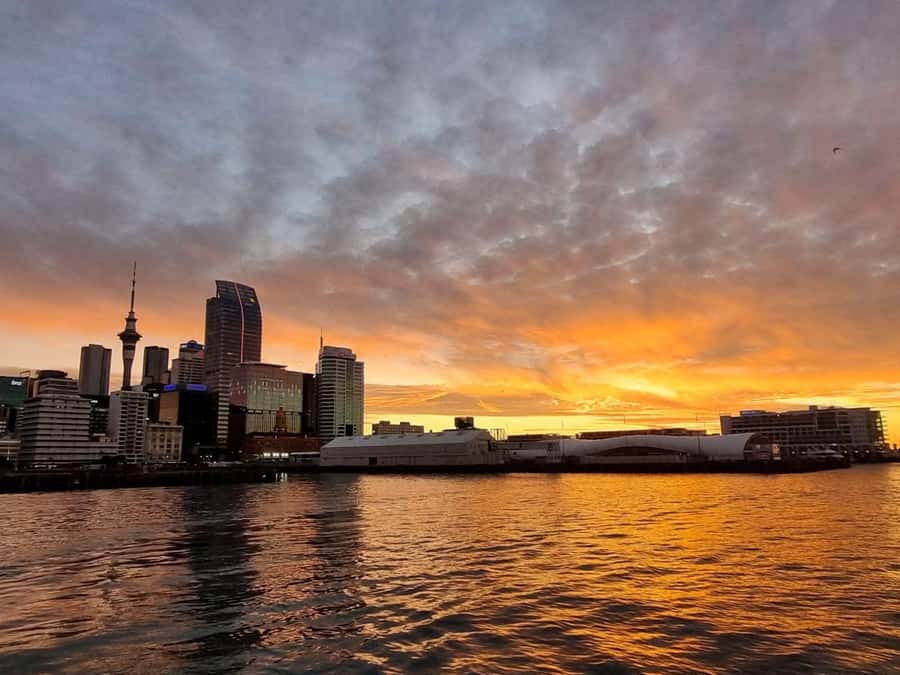 Auckland Sunset Harbour Cruise - Sailing beneath the Harbour Bridge
