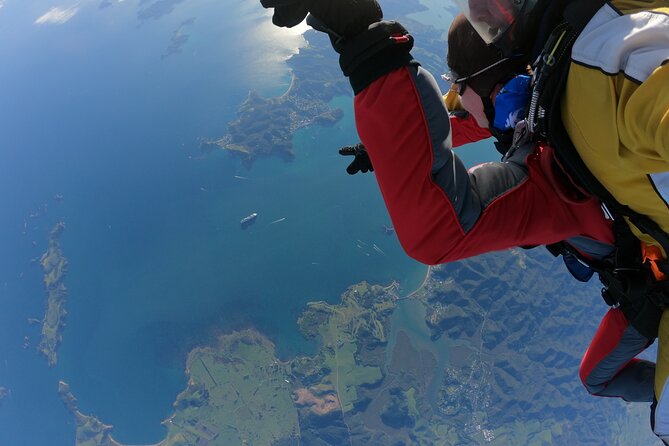 Bay of Islands: 12,000ft Skydive - The jump over the Bay of Islands