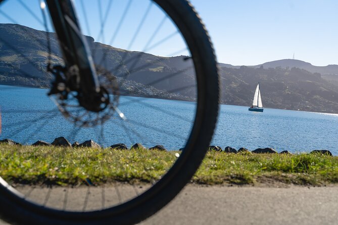 Bike Ferry Portobello to Port Chalmers and Quarantine Island - Crossing the gap near Quarantine Island