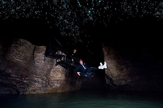 Black Water Rafting Semi Private Tour from Auckland - Entering Ruakuri Cave through the rock