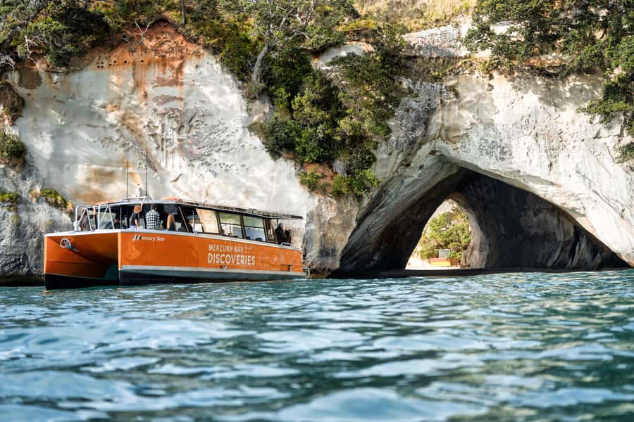 Cathedral Cove Coast and Cave Tour - Entering Orua Sea Cave