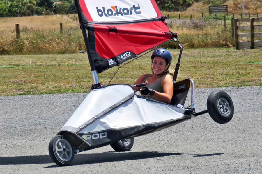 Christchurch: Blokart Land-sailing - The first 15 minutes: equipment and safety