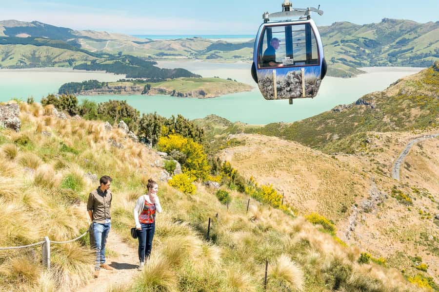 Christchurch: Gondola Ride - The 10-minute ride up Mount Cavendish