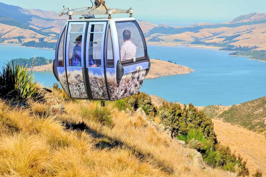Christchurch: Gondola Ticket and Punt Ride on the Avon River - The glass cabin and the view from the Port Hills