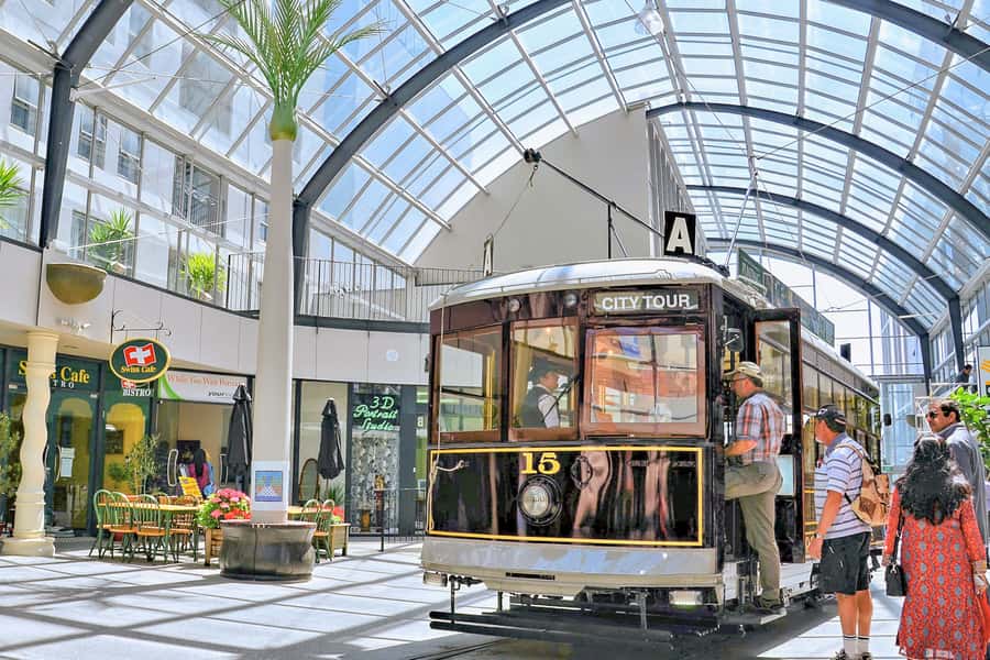 Christchurch: Hop-On Hop-Off Tour by Vintage Tram - Riverside Market adds food and local energy
