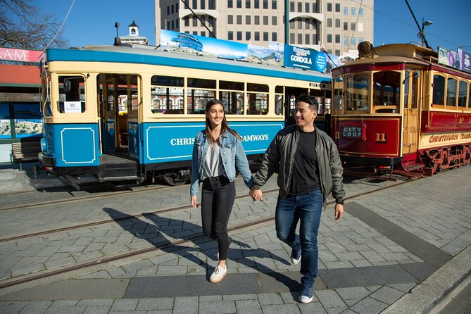 Christchurch Hop-On Hop-Off Tram - Cathedral Square and the rebuilt center