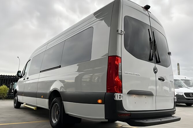 Christchurch International Airport To/From City Center Transfer - Inside the 2025 Mercedes Sprinter