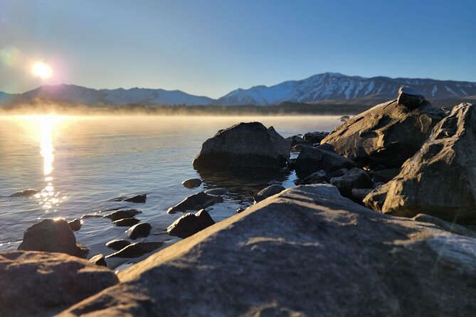 Christchurch to Mt Cook via Tekapo (1 way) (Small Group) - Lake Pukaki and the changing color of the water
