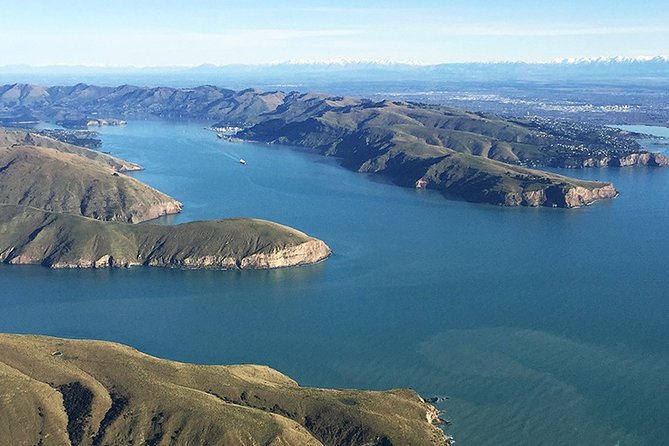 City, Lyttelton & Mt Herbert - Taking off from Christchurch Airport