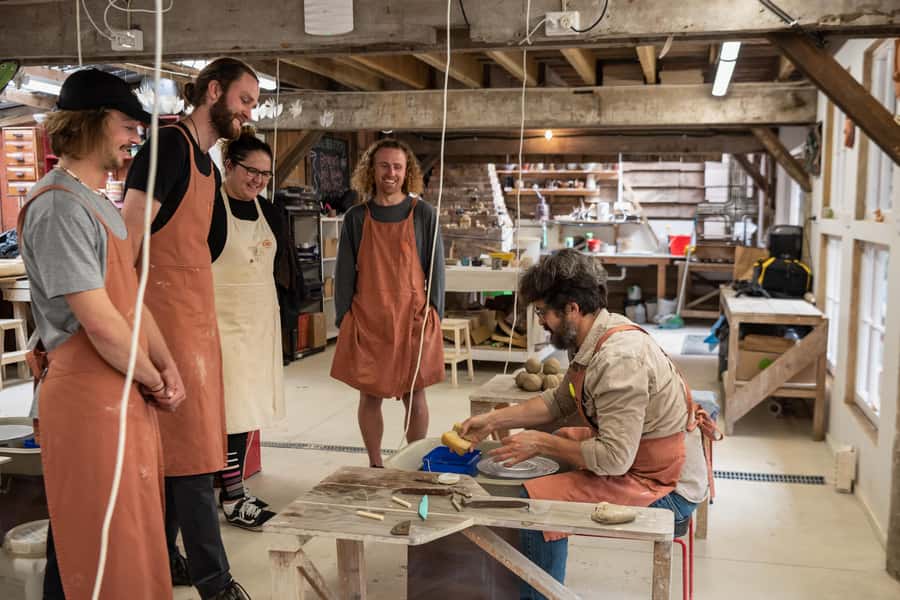 Coromandel: Wheel Throwing Pottery Class - Getting started with New Zealand stoneware clay