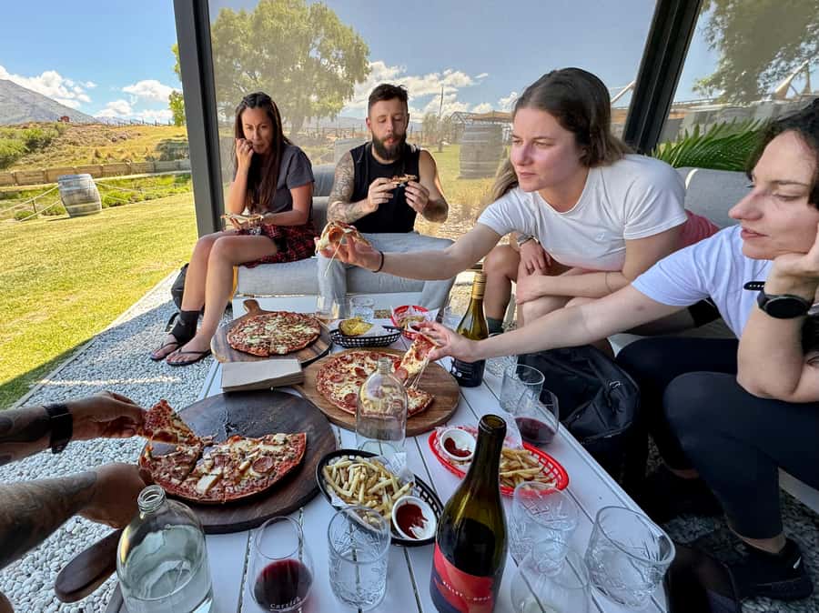 Cromwell: Lake Dunstan Boat & eBike Tour with Winery Lunch - Clyde Bridge and the first 3.5 kilometres