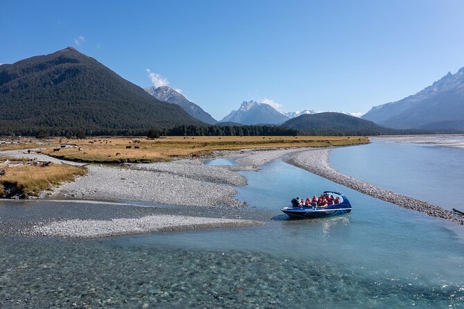 Dart River Jet Boat and Wilderness Experience - Mt. Aspiring National Park from the water