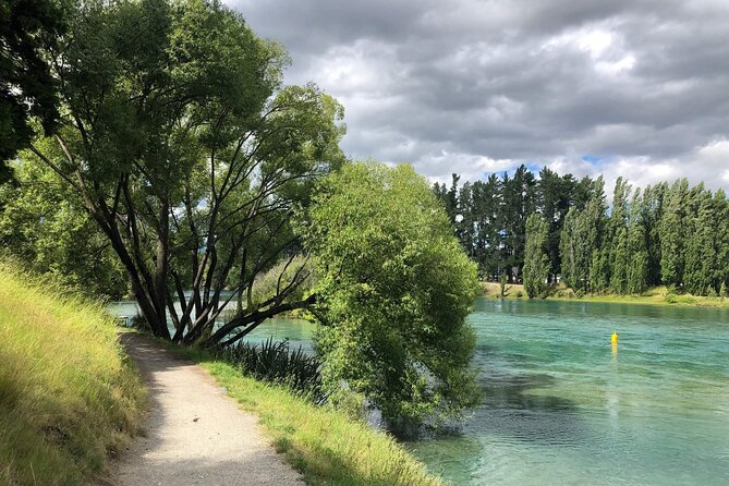 ebike tour lake Hawea river track to Wanaka - The Hāwea River Track brings variety under your wheels