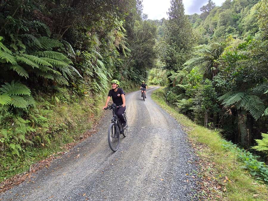 Enchanting Waitomo: Ride, Revel and Radiate on our eBikes - Getting comfortable on a well-equipped eBike