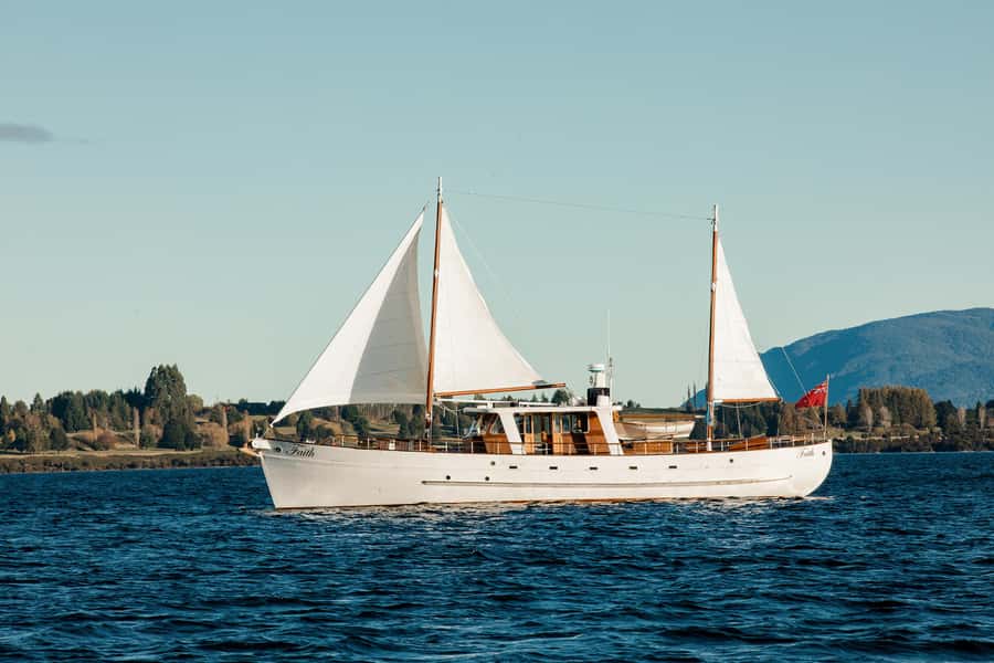 Evening Champagne Cruise on Historic 1935 Motor Yacht. - Key points about the Faith evening cruise