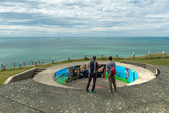 Explore Godley Head, Lyttelton & Christchurch (Small Group Tour) - Military remains with a coastal view