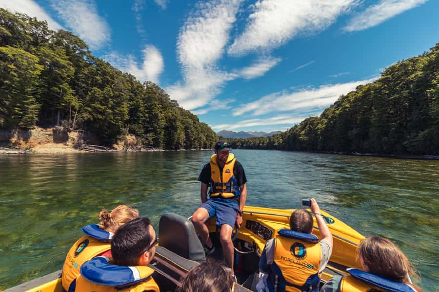 Fiordland: Jet Boat & Nature Walk Experience from Te Anau - The Waiau River, fast and quiet in equal measure