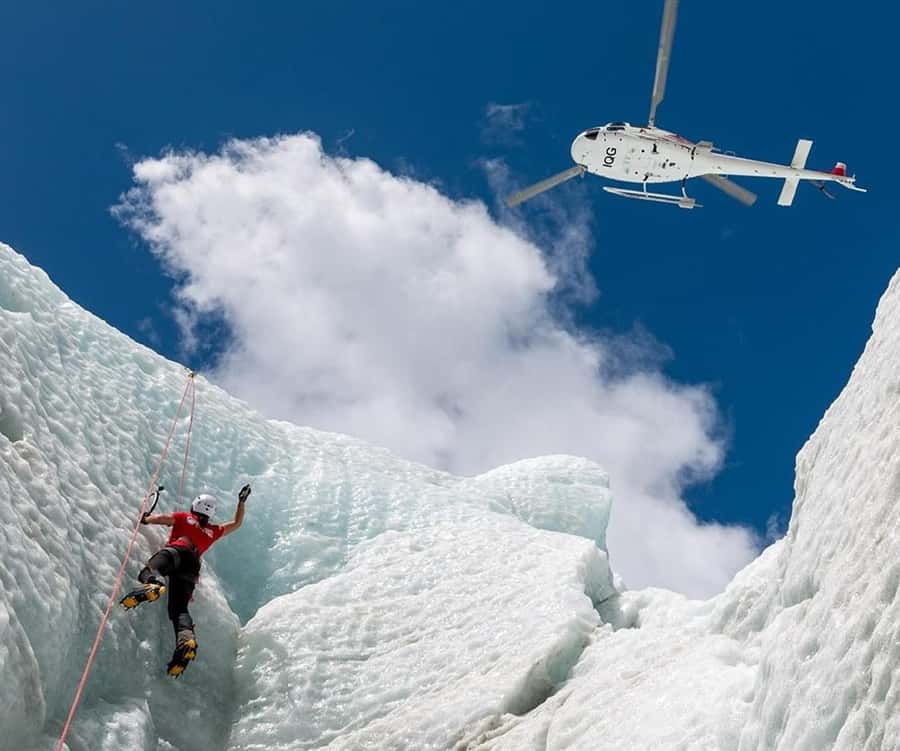 Franz Josef: Glacier Ice Climb experience with Heli Transfer - Starting at the Glacier Base Building