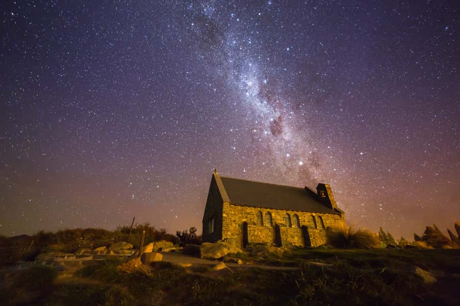 From Christchurch: Queenstown via Tekapo & Mt Cook Day Trip - Lake Tekapo and the Church of the Good Shepherd