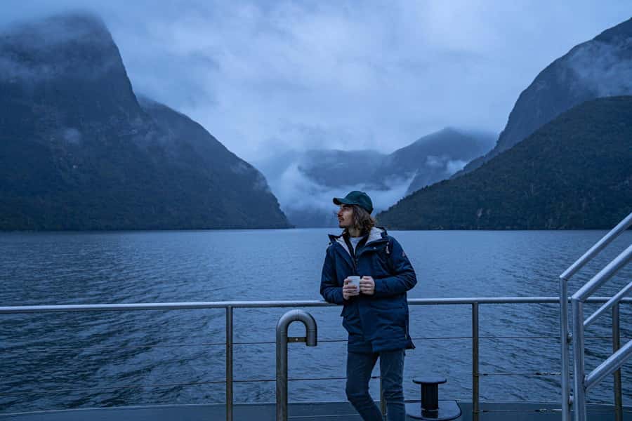 From Manapouri: Doubtful Sound Overnight Cruise - Kayaking, tender boats, and the cold-water option