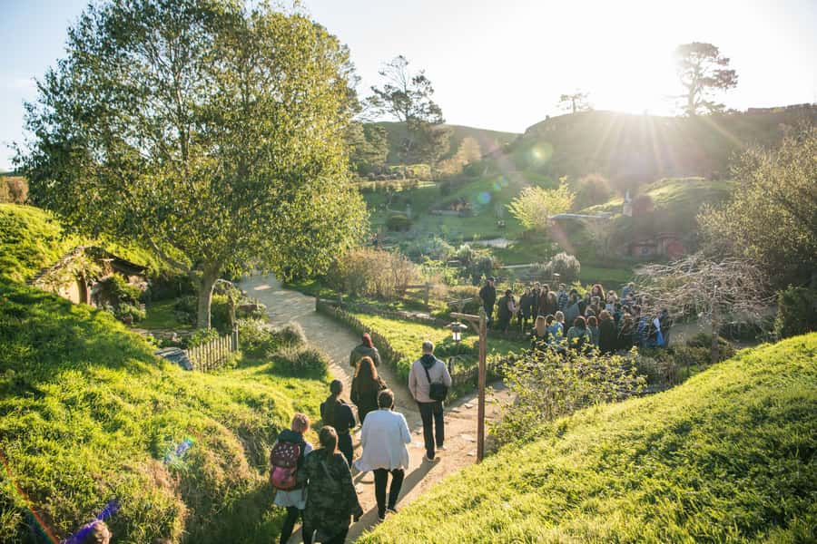 From Matamata: Guided Hobbiton Experience with Bus Transfers - Stepping inside a Hobbit Hole