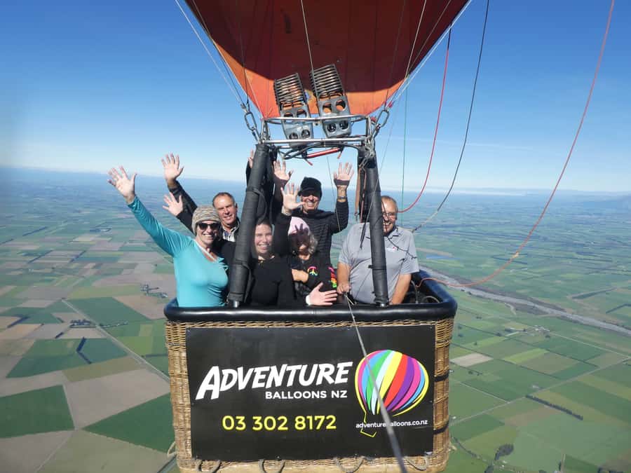 From Methven: Hot Air Balloon Flight in Canterbury with Wine - Sparkling wine, juice, and a proper finish