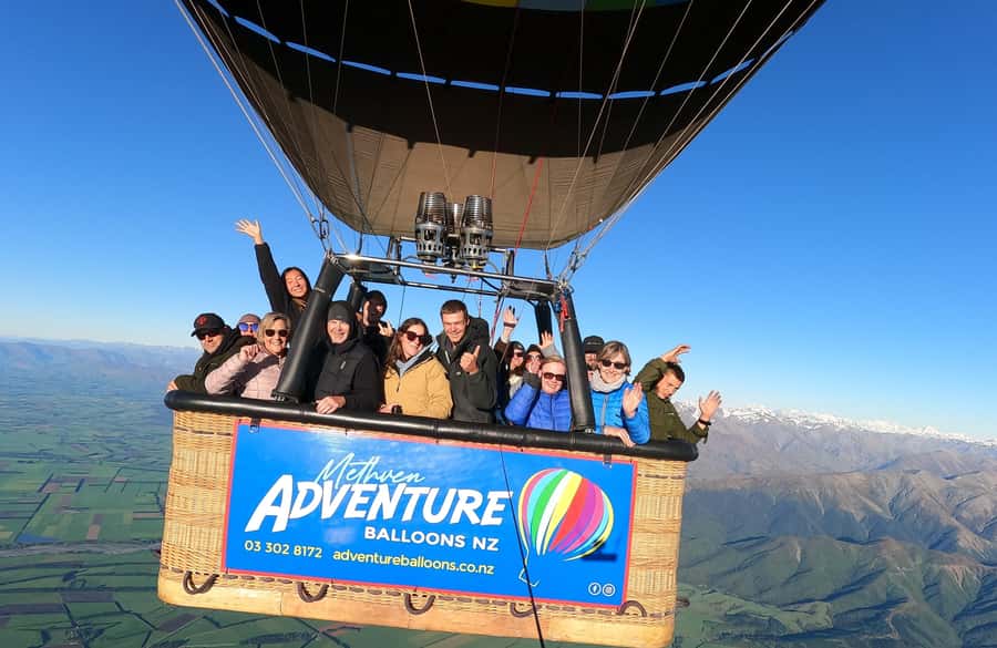 From Methven: Hot Air Balloon Flight in Canterbury with Wine - Watching the balloon come alive