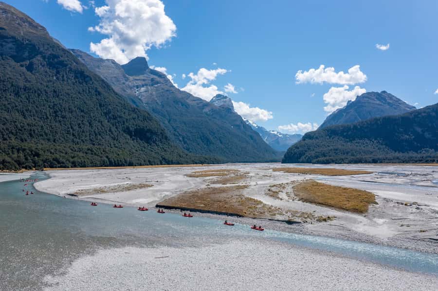 From Queenstown: Dart River Canoe & Jet Boat Day Trip - Getting fitted for the Dart River