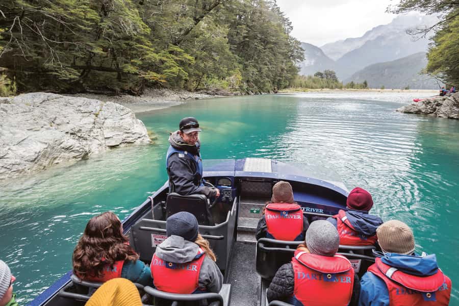 From Queenstown: Dart River Wilderness Jet Boat Experience - Check-in, clothing, and the start of the ride