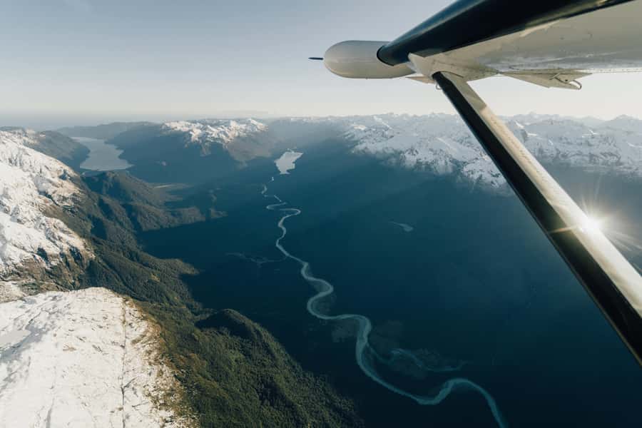 From Queenstown: Milford Sound Full-Day Trip by Plane & Boat - The flight west over Central Otago and Fiordland