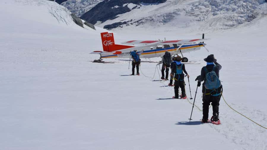 From Queenstown: Mount Cook Heli-Hike and Bus Tour Combo - Mount Cook village, salmon, and fruit on the return