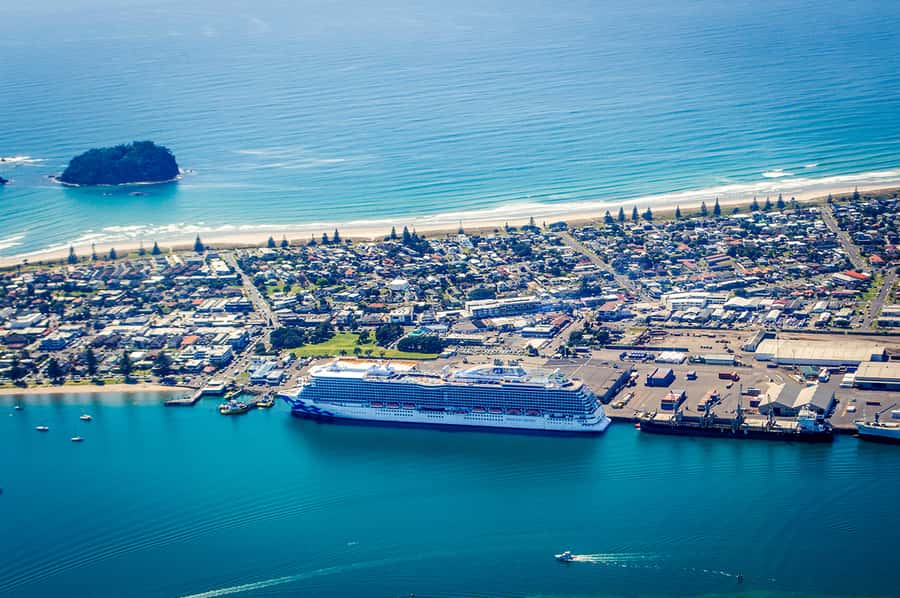 From Tauranga: Skydive over Mount Maunganui - Five minutes under the parachute