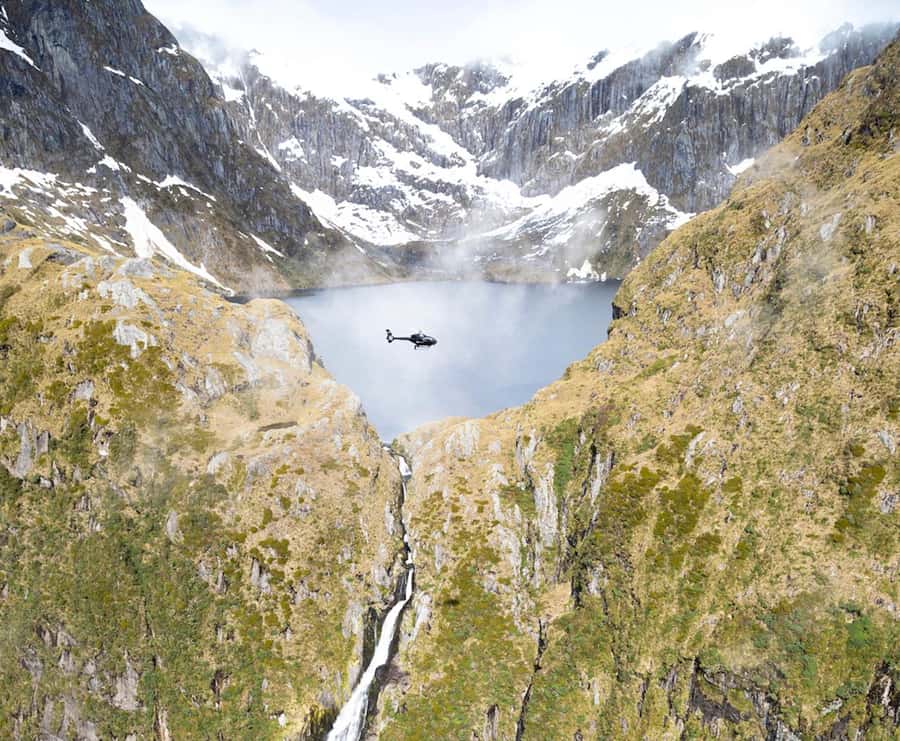 Glenorchy Helicopter Tour | Alpine Lakes & Fiordland - Sutherland Falls and the Milford Track from the sky
