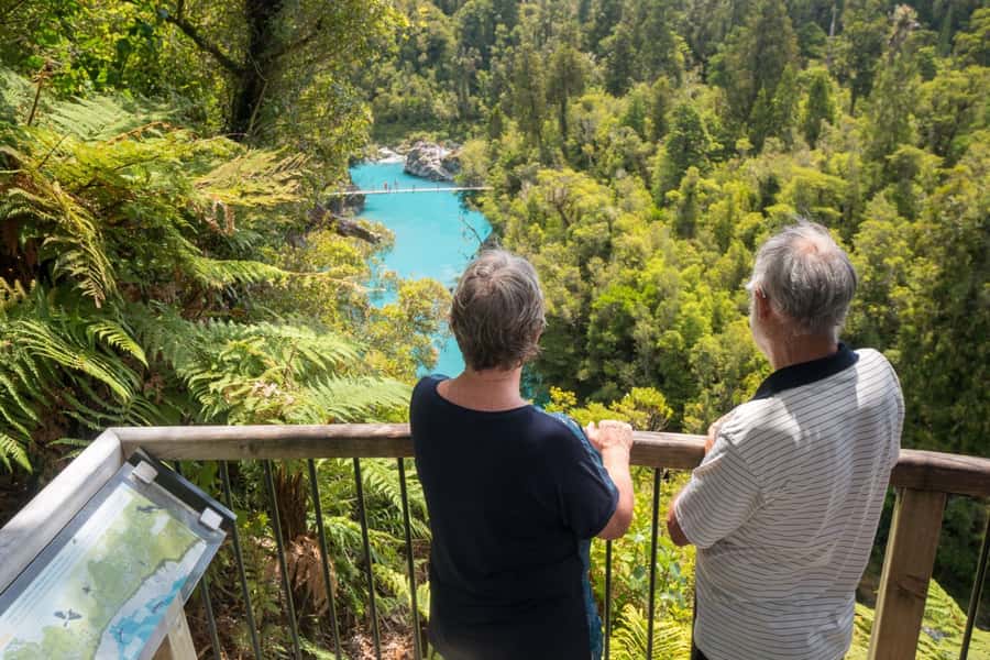 Greymouth: Hokitika Gorge and Tree Top Walkway Half-Day Tour - High above the forest at Tree Top Walkway