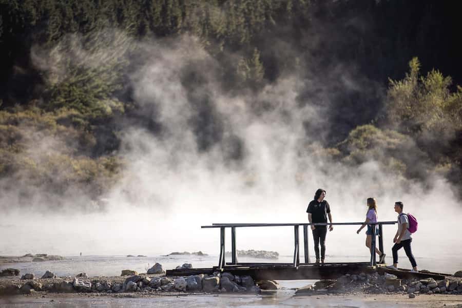 HELL'S GATE Mud Spa, Rotorua - Group Day Tour Ex Auckland - Lunch before the 1:30 PM shuttle