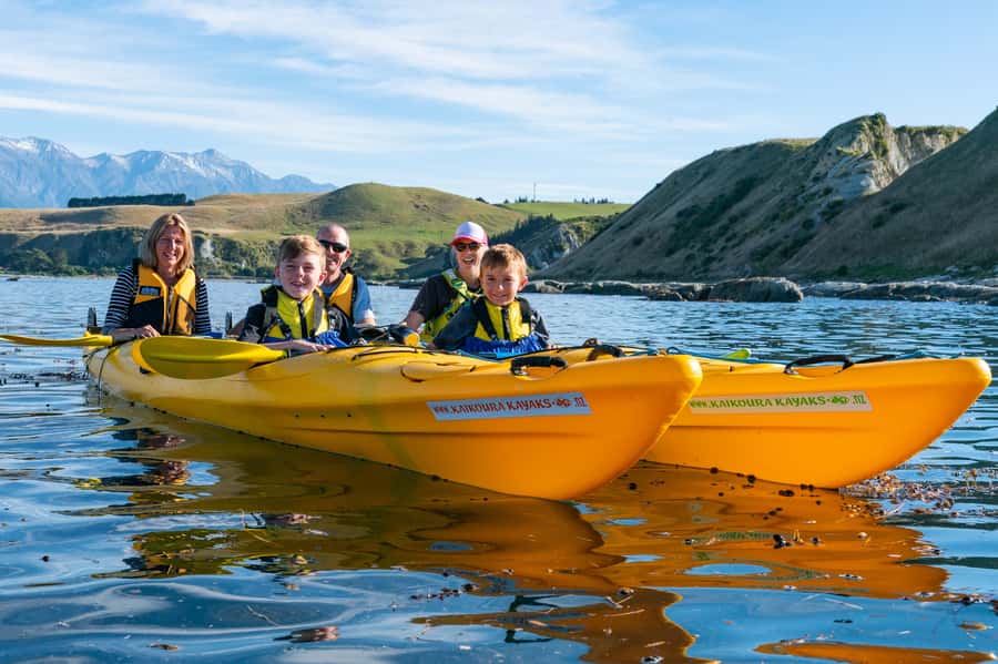 Kaikoura: Guided Family Kayaking Adventure - Paddling through Kaikoura’s coastal waters