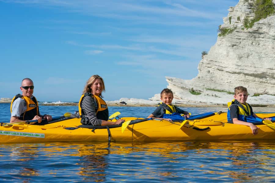Kaikoura: Guided Family Kayaking Adventure - The guide team and the family experience