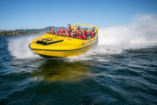 Katoa Jet Boat tour on Lake Rotorua - Racing across Lake Rotorua at 85 km/h